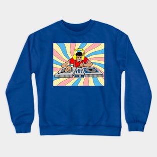 DiscJockey Retro DJ Music Producer Crewneck Sweatshirt